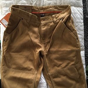 Women’s Iron Forge Hemp canvas double knee pants.